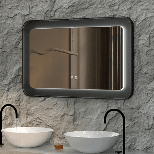 Зеркало с подсветкой и подогревом прямоугольное 1100*700*42