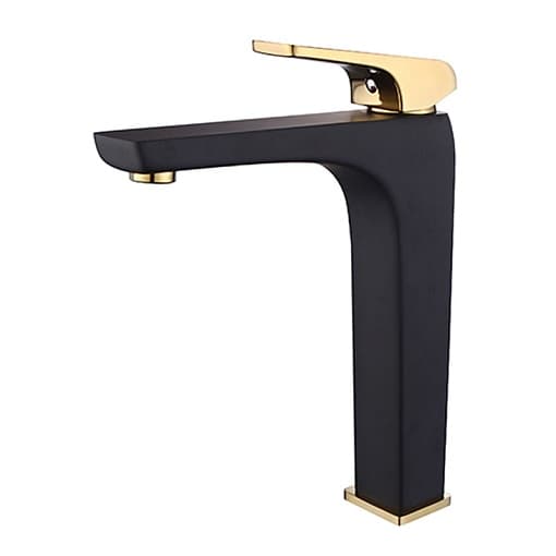 Смеситель для накладной раковины (черный)