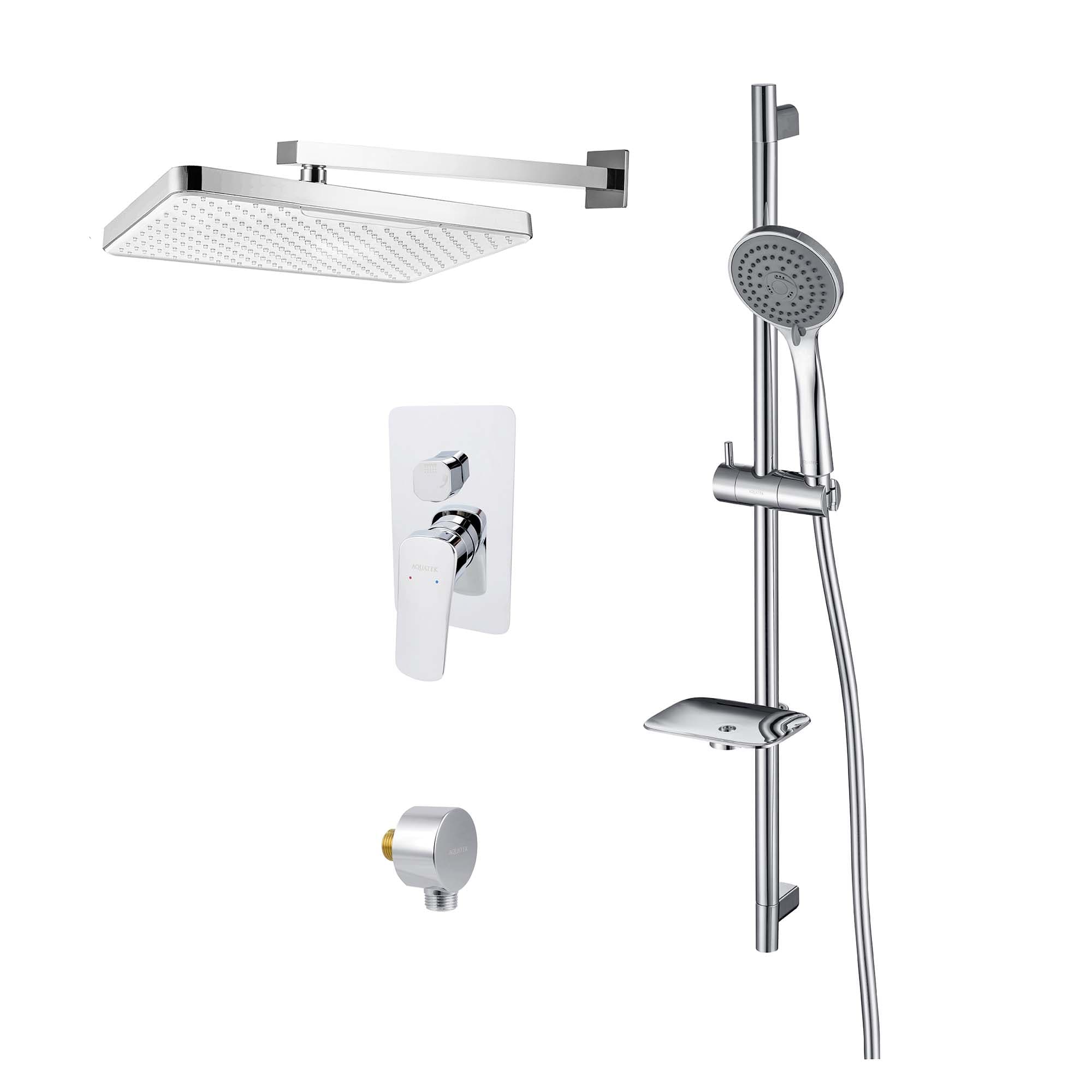 Комплект для душа Aquatek Вега AQ1074CR 4 в 1 AQ1046CR+AQ2081CR+AQ2454CR+AQ2011CR