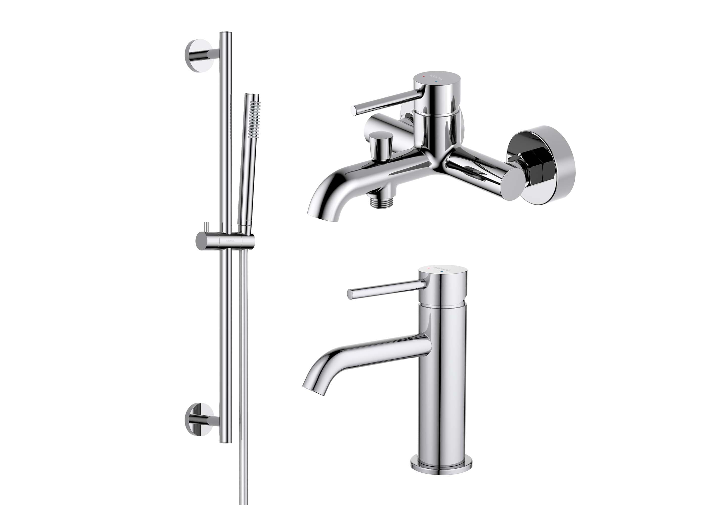 Комплект для ванны Aquatek Европа AQ1330CR 3 в 1 AQ1310CR+AQ1340CR+AQ2012CR