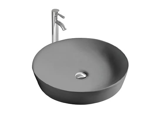 Раковина накладная Aquatek ЕВРОПА AQ5558-MG для установки на столешницу 415*415*135мм, цвет серый матовый