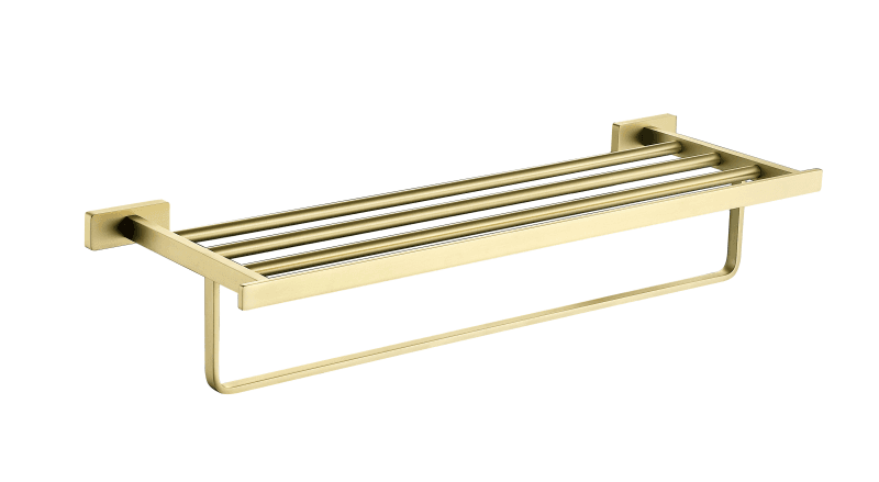 Полка для полотенец, матовое золото 