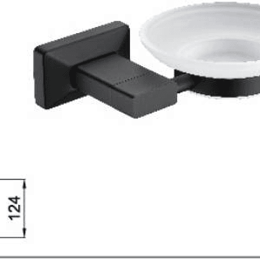 Мыльница, матово-черный 