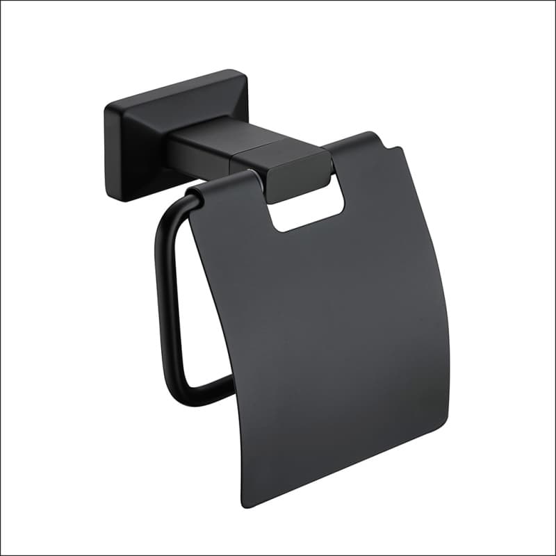 Держатель туалетной бумаги, матово-черный 