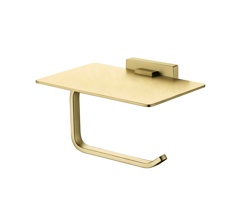 Держатель туалетной бумаги, матовое золото 