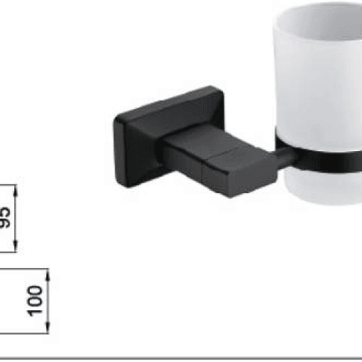 Подстаканник, матово-черный 