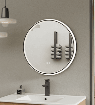 Зеркало с подсветкой и подогревом круглое  700*700*30