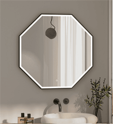 Зеркало с подсветкой и подогревом октагон 800*800*30