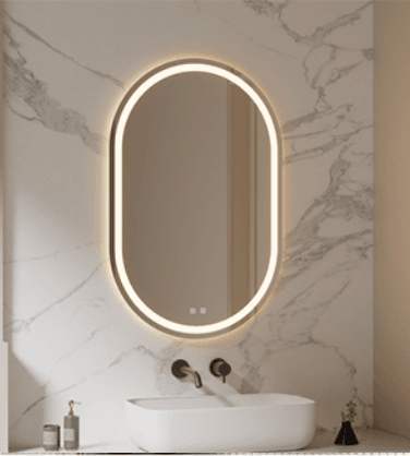 Зеркало с подсветкой и подогревом овальное 650*1000*30