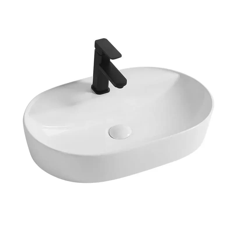 Раковина накладная керамическая 505*385*135 белая