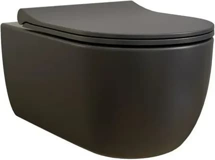 Унитаз подвесной для инсталляции, черный