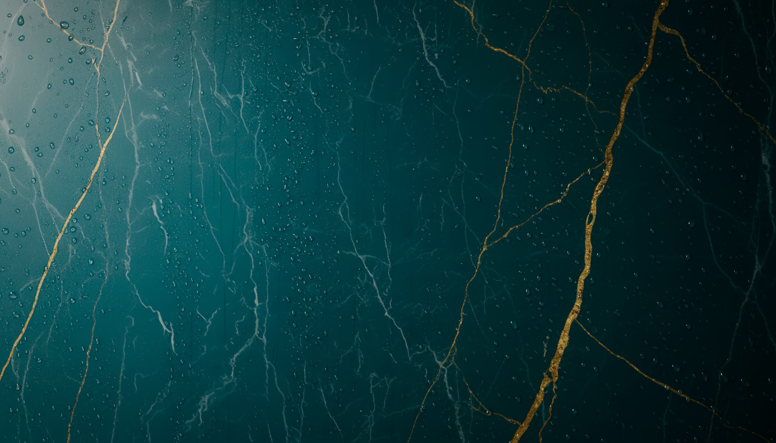 Бирюзовый керамогранит с каплями воды